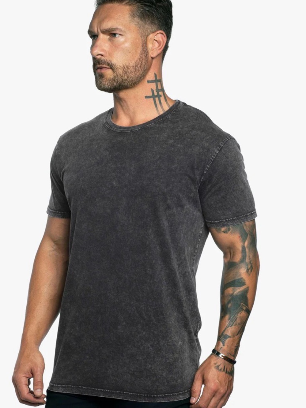 Weston Jon Boucher Stone Wash Crew Neck Tee Bundle | Size L | NWT x2